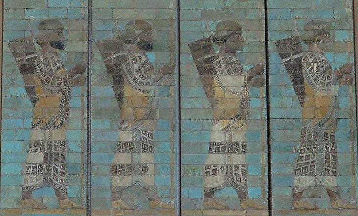 Ancient Achaemenid Archers Relief