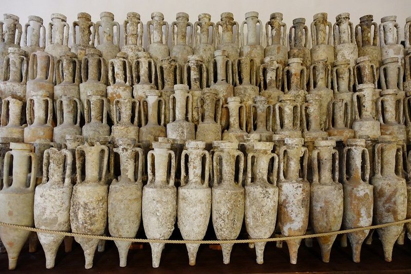 Ancient Amphorae In Shipwreck Sites