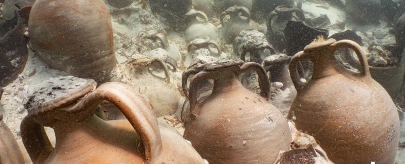 Ancient Amphorae In Shipwreck Sites