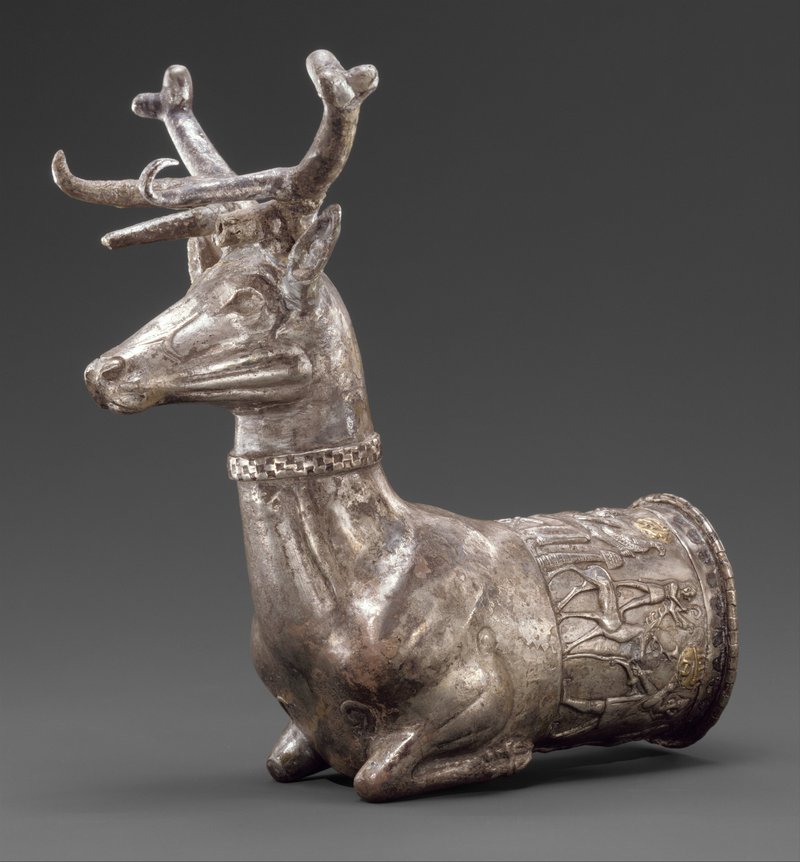 Ancient Anatolian Stag Relief Sculpture