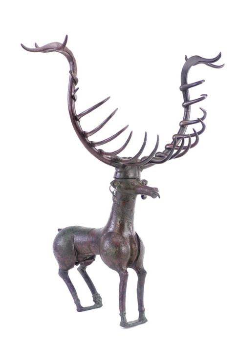 Ancient Anatolian Stag Relief Sculpture