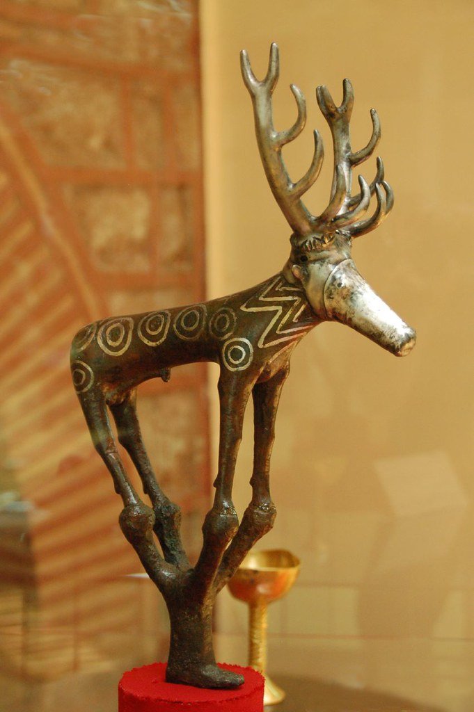 Ancient Anatolian Stag Relief Sculpture