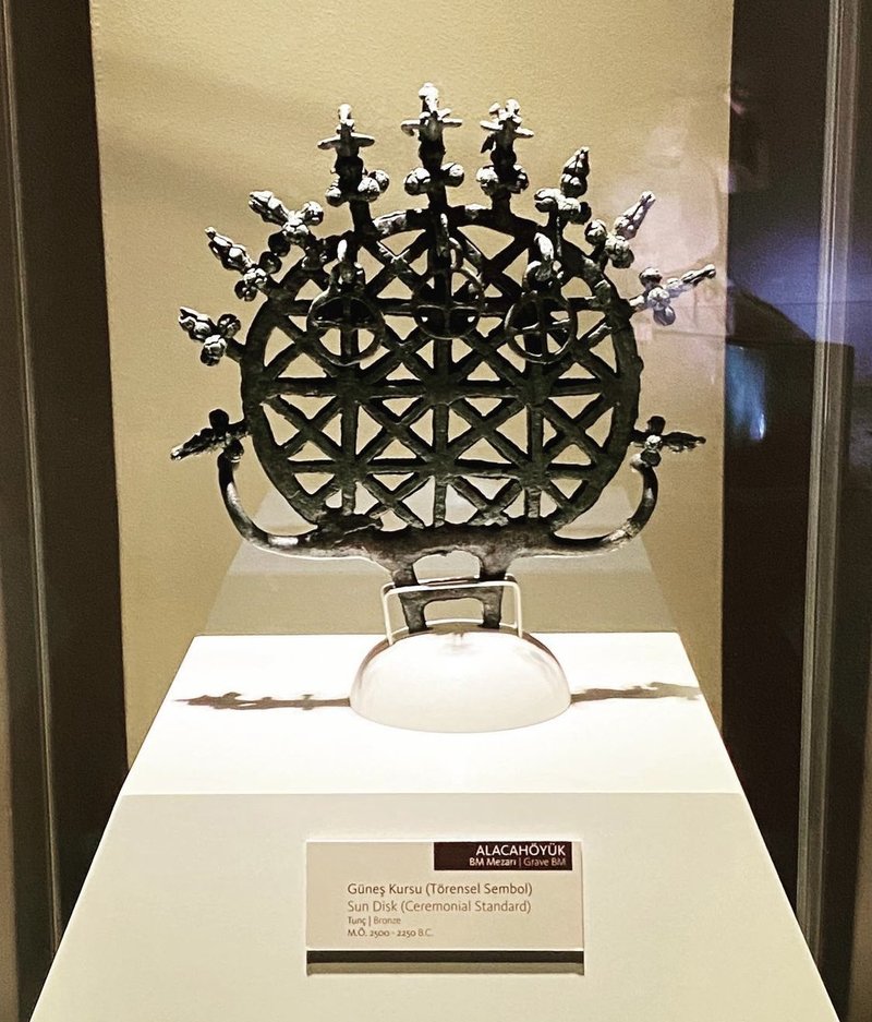 Ancient Anatolian Sun Disk Symbol