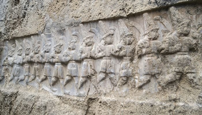 Ancient Anatolian Sun God Relief<span class=