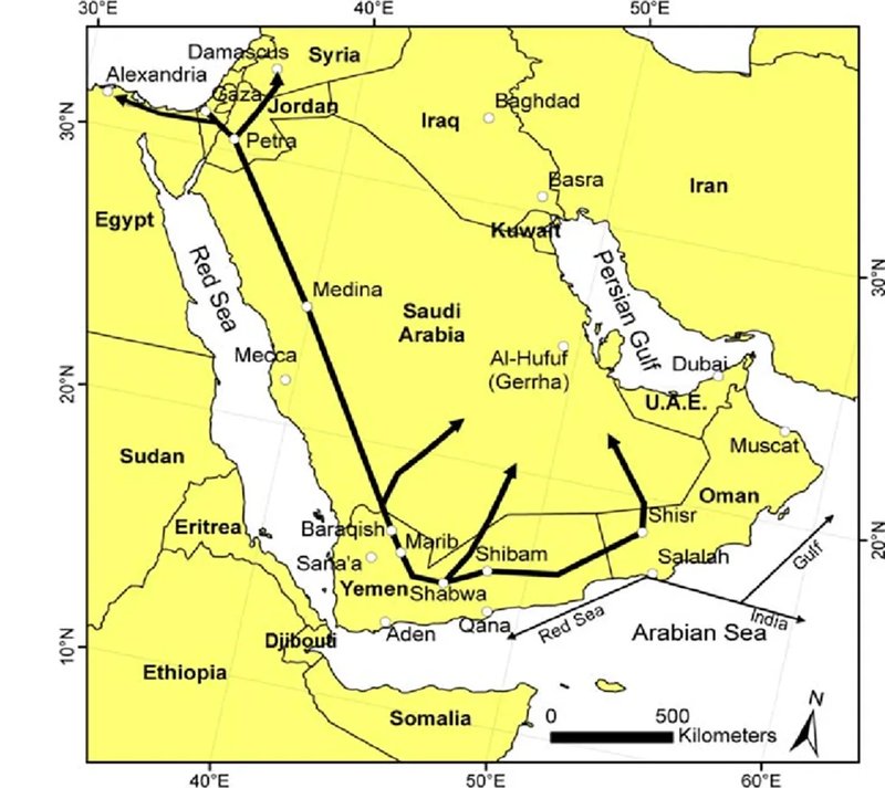Ancient Arabian Incense Routes<span class=