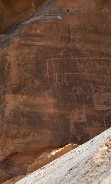 Ancient Arabian Petroglyphs In Alula