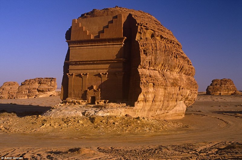 Ancient Arabian Rock Tomb Facades
