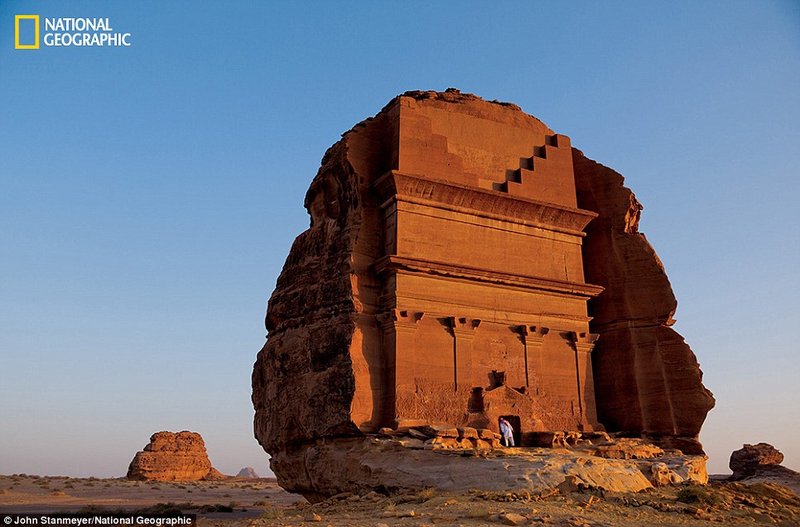 Ancient Arabian Rock Tomb Facades