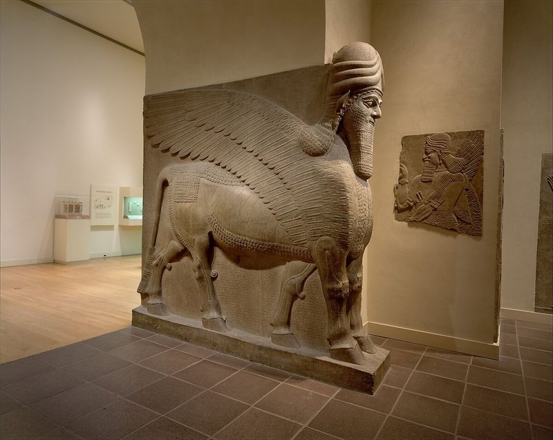 Ancient Assyrian Lamassu Sculpture