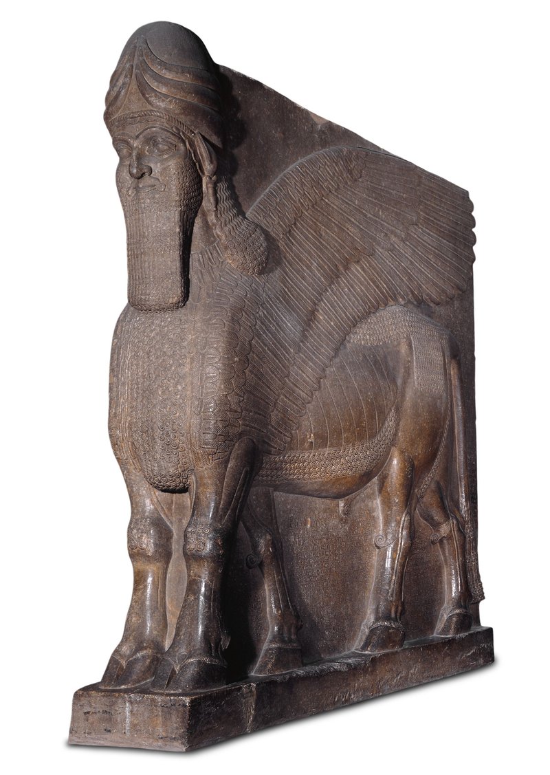 Ancient Assyrian Lamassu Sculpture
