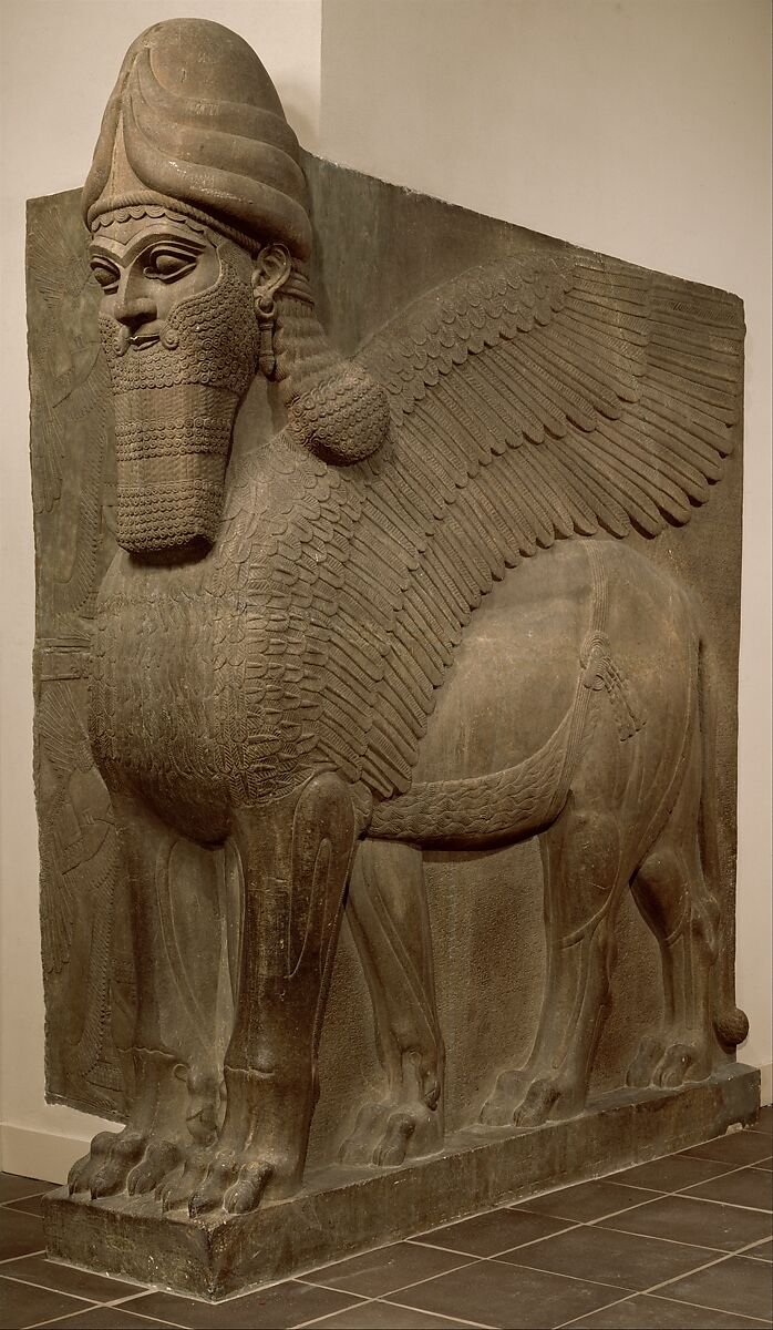 Ancient Assyrian Lamassu Sculpture