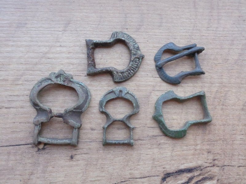 Ancient Bronze Belt Buckles From Scythians<span class=