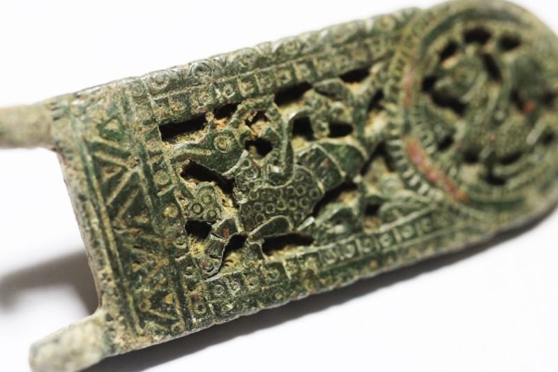 Ancient Bronze Belt Buckles From Scythians