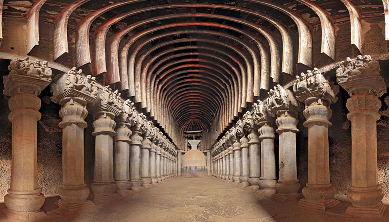 Ancient Buddhist Chaitya Hall<span class=