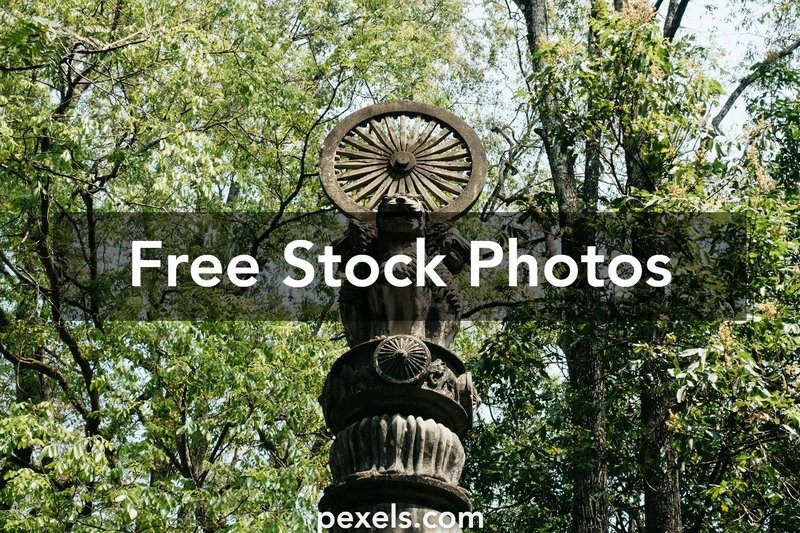 Ancient Buddhist Pillar At Sarnath