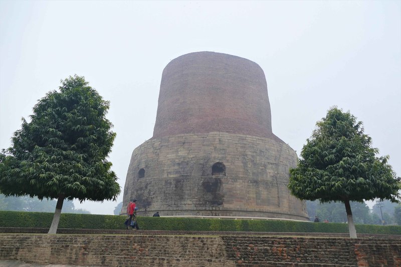 Ancient Buddhist Pillar At Sarnath