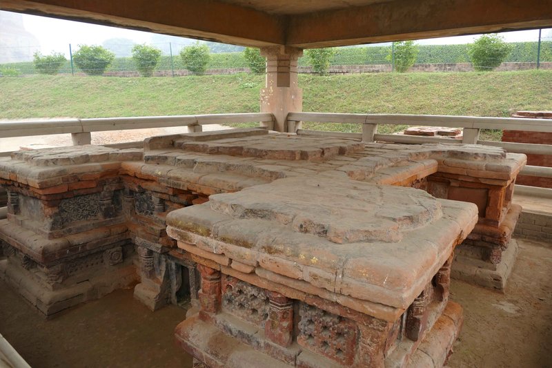 Ancient Buddhist Pillar At Sarnath