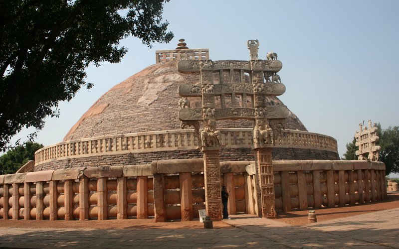Ancient Buddhist Stupa At Sanchi