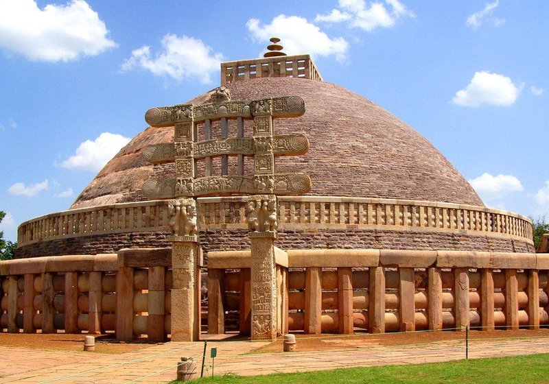 Ancient Buddhist Stupa At Sanchi