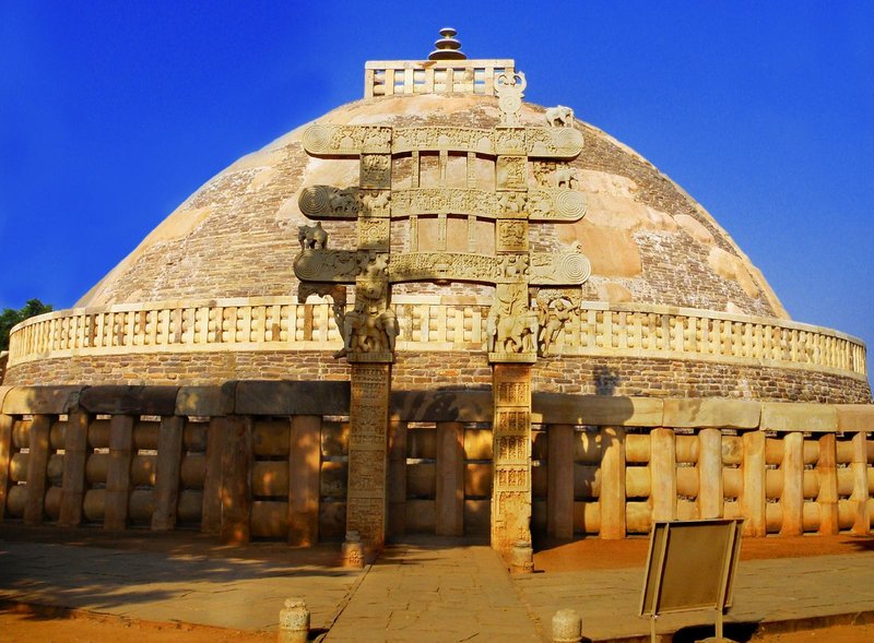 Ancient Buddhist Stupa At Sanchi