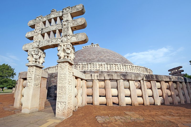 Ancient Buddhist Stupa At Sanchi