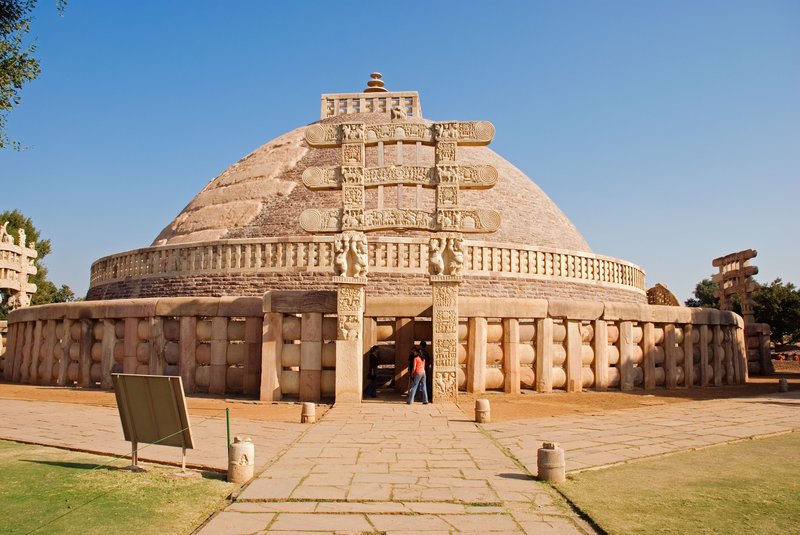 Ancient Buddhist Stupa At Sanchi