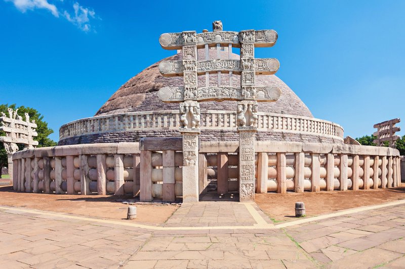 Ancient Buddhist Stupa In Sanchi