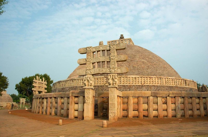 Ancient Buddhist Stupa In Sanchi