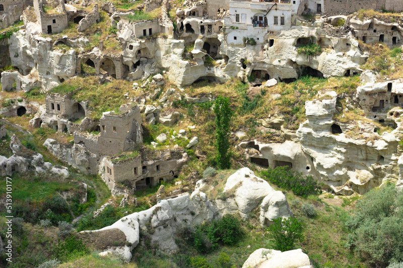 Ancient Cave Dwellings In Cappadocia