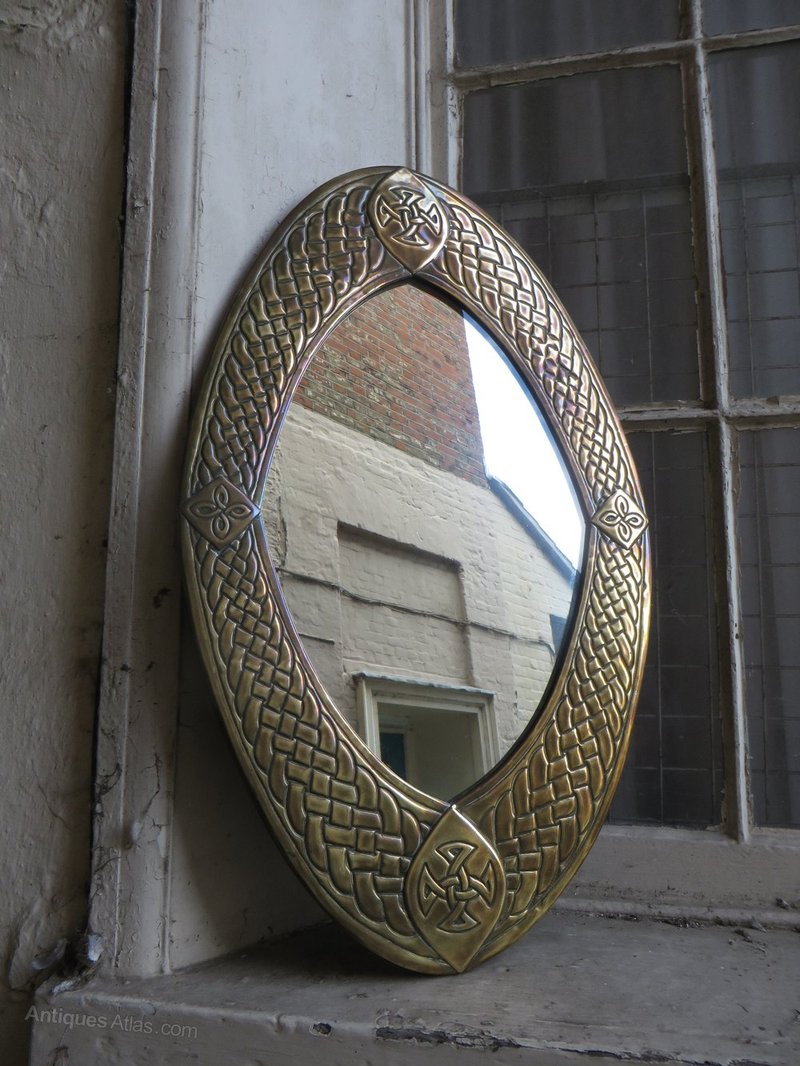 Ancient Celtic Mirror With Spiral Design