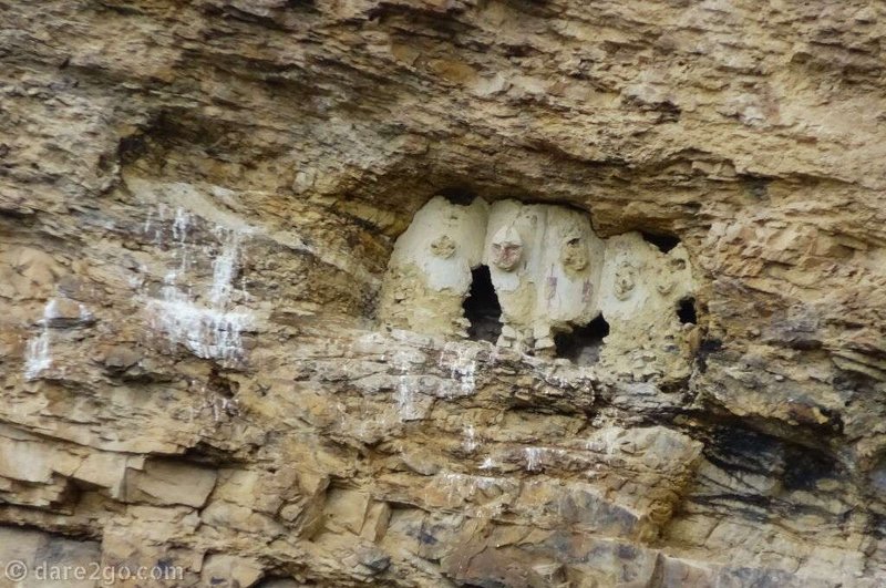 Ancient Chachapoya Cliff Burial Tombs