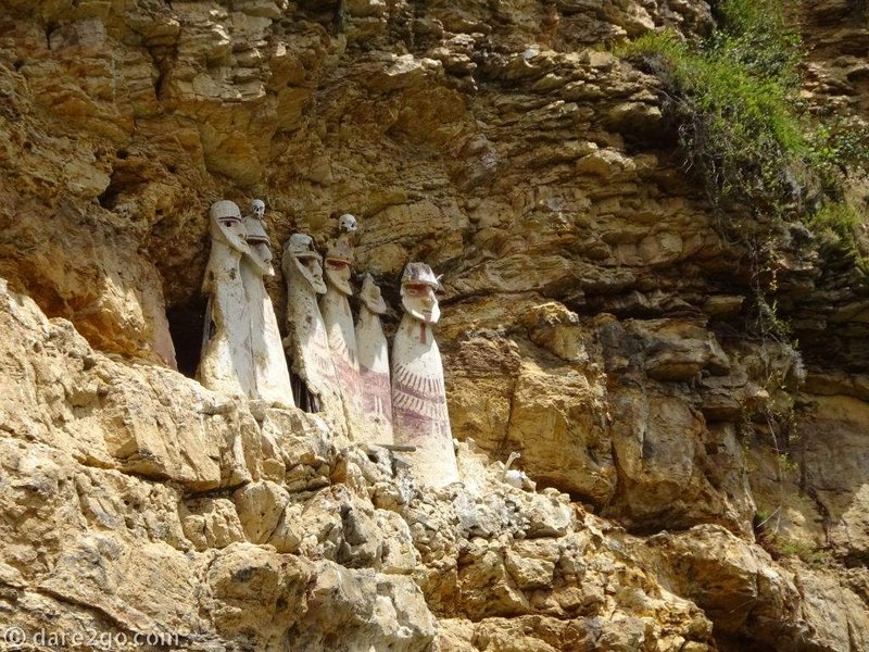 Ancient Chachapoya Cliff Burial Tombs