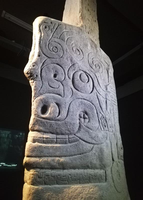 Ancient Chavin Culture Stone Heads