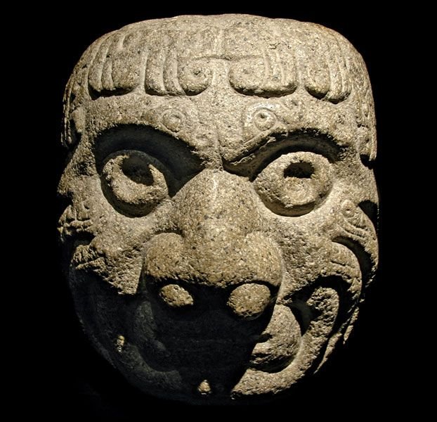 Ancient Chavin Culture Stone Heads
