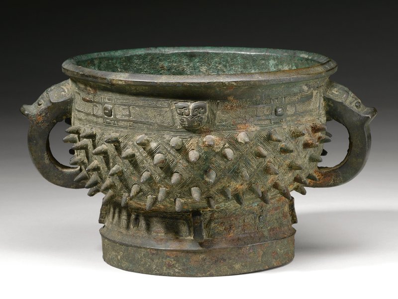 Ancient Chinese Bronze Gui Vessel