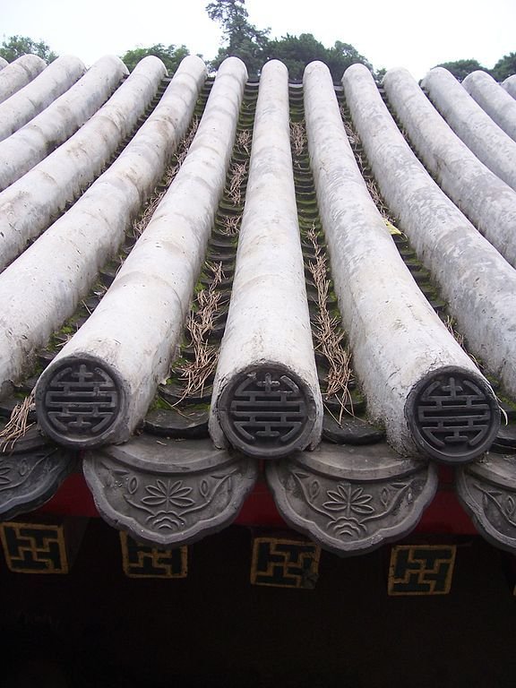Ancient Chinese Roof Tile End Caps