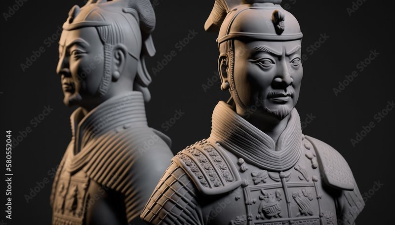 Ancient Chinese Terracotta Cavalry Figures