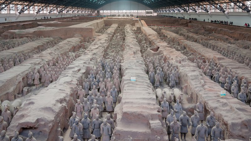 Ancient Chinese Terracotta Cavalry Figures