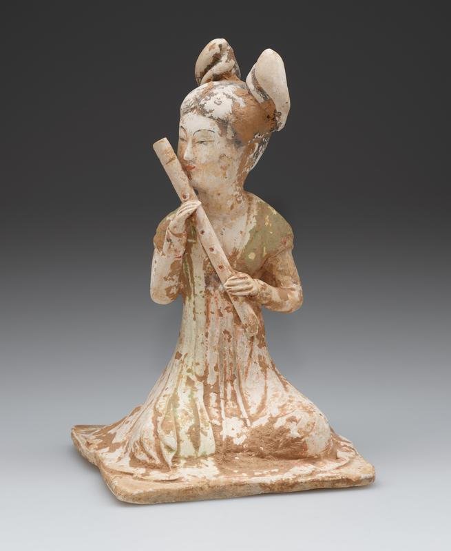 Ancient Chinese Tomb Figurines With Musicians
