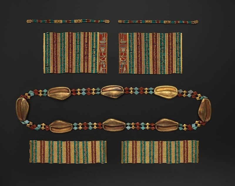 Ancient Egyptian Anklets And Toe Rings<span class=