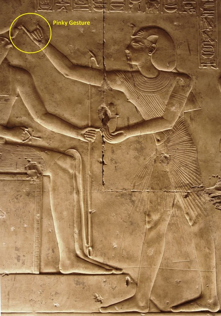 Ancient Egyptian Anointing Ritual Relief