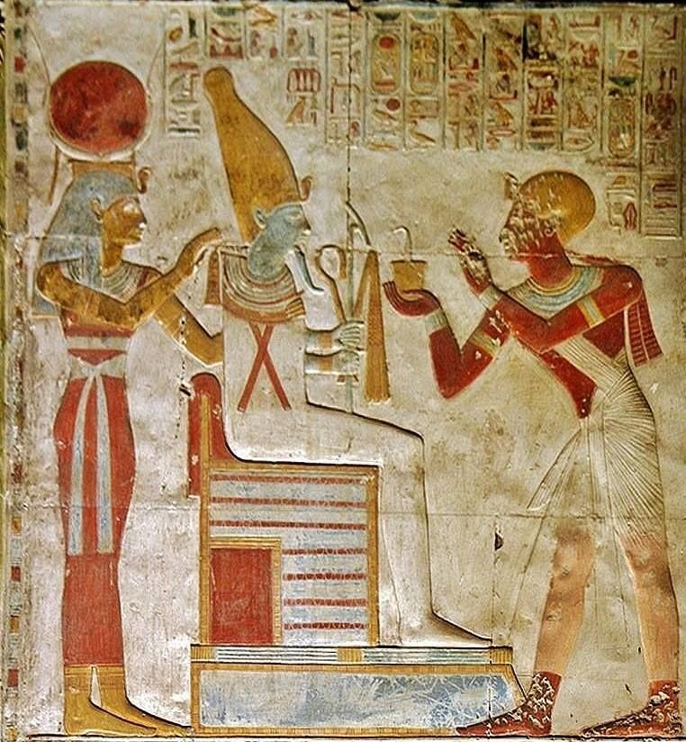 Ancient Egyptian Anointing Ritual Relief