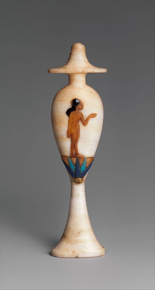 Ancient Egyptian Basins And Perfume Jars
