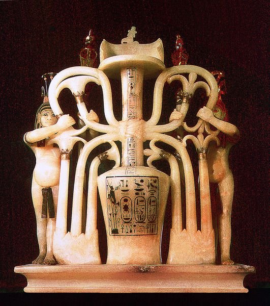 Ancient Egyptian Basins And Perfume Jars