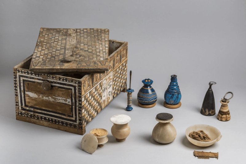 Ancient Egyptian Basins And Perfume Jars