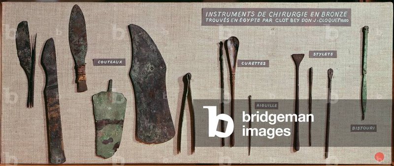 Ancient Egyptian Bronze Surgical Tools<span class=