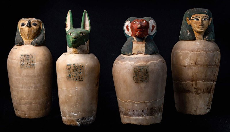 Ancient Egyptian Canopic Jars