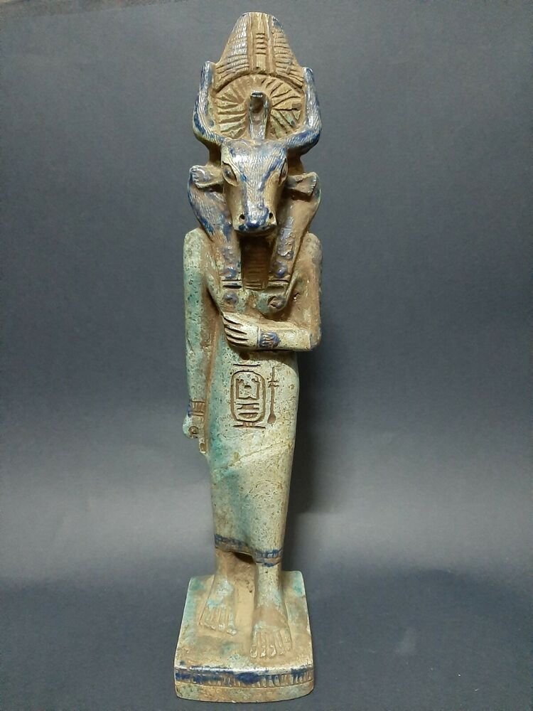 Ancient Egyptian Cow Goddess Hathor Carvings