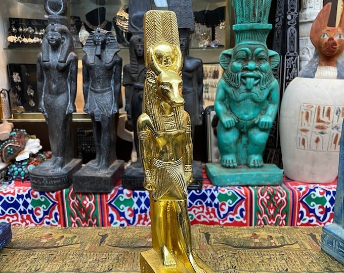 Ancient Egyptian Cow Goddess Hathor Carvings