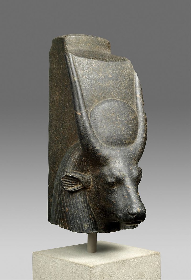 Ancient Egyptian Cow-Headed Hathor Statues
